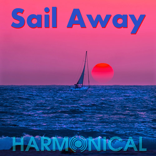 image of boat sailing into sunset